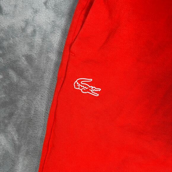 Lacoste Red Jogger Sweatpants Mens Large - Picture 2 of 6